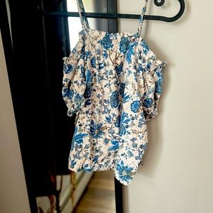 H&M Floral Off Shoulder Blouse